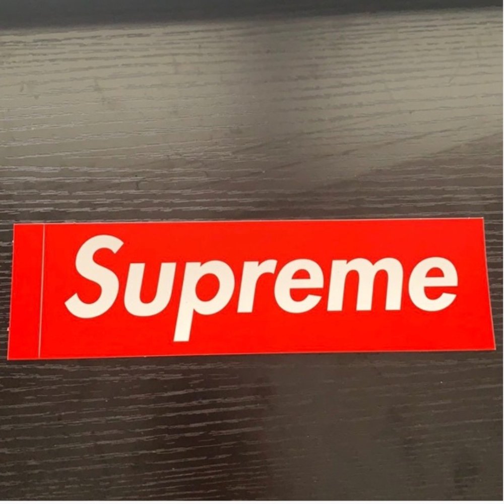 Classic Red Supreme Box Logo Sticker